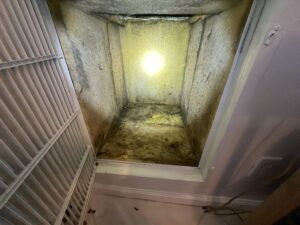 Dirty HVAC plenum