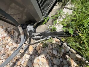 Deteriorating HVAC insulation 